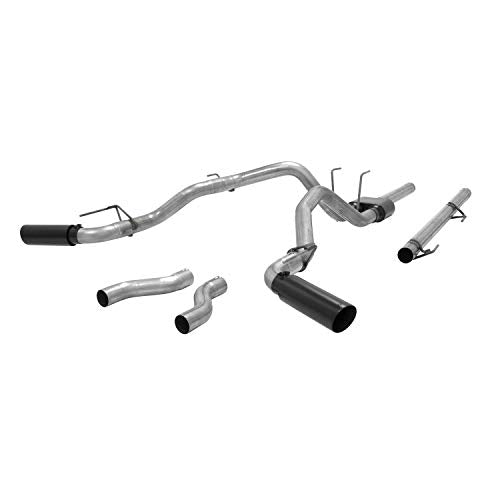 Flowmaster 817690 Outlaw Cat-Back Exhaust Kit 3 Inch Stainless Steel 4 Inch Black Tips Compatible with 2009-2024 Classic RAM 1500 4.7L 5.7L Std Cab 8' Bed Crew Cab 5'7 Bed Quad Cab 6'4 Bed 2 & 4WD
