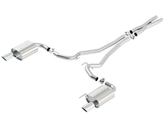 BORLA 140590 Cat-Back Performance Exhaust System for 2015-2017 Ford Mustang GT/GT Convertible 5.0L V8 Automatic/Manual Transmission.