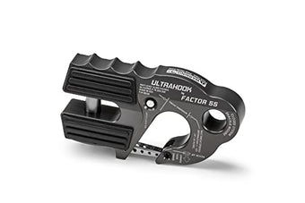 compare product Factor 55 Ultrahook Closed System Shackle Pin Mount, Designed for Steel Cables and Synthetic Ropes - Gray