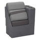 TAYLOR MADE PRODUCTS 17" Right Arm Pontoon Chaise - Charcoal