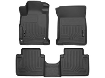 compare product Husky Liners Weatherbeater Floor Mats | Fits 2013 - 2017 Honda Accord Sedan | Front & 2nd Row, 3-pc Black - 98481