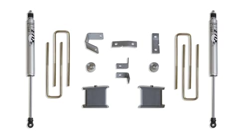 MaxTrac SUSPENSION'S Part# 906840F is A Box KIT Including 4" Lift Blocks, U-Bolts, Carrier Bearing SPACERS & A Pair of Fox 2.0 Performance Series Rear Shocks