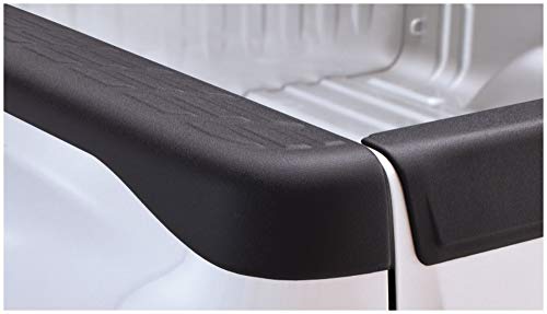 Bushwacker Ultimate BedRail Caps - OE Style without Stake Holes | 2-pcs, Black, Smooth | 49524 | Fits 2007-2013 GMC Sierra 1500 (New Body Style), 2007-2014 Sierra 2500 & 3500 HD (New Body) 8.1' Bed