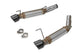 Flowmaster 717827 FlowFX Axle-Back Exhaust Kit 3 Inch Stainless Steel 4.5 Black Ceramic Stainless Tips Compatible with 2005-2010 Ford Mustang GT Shelby GT GT500 Except KR California Special Bullitt