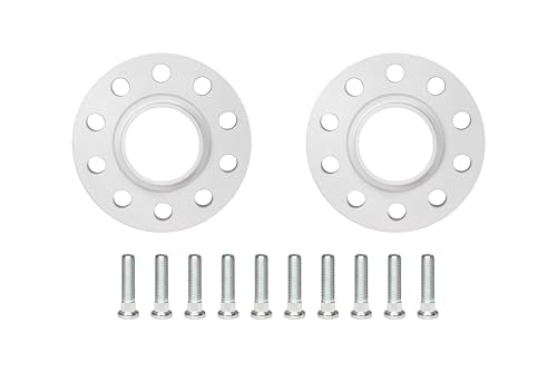 Eibach Wheel Spacer, Pro-Spacer, 5 x 4.75 Bolt Pattern, 15 mm Thick, Lug Nuts Included, Aluminum, Clear Anodized, Pair