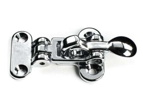 Whitecap 5" CP Brass Anti-Rattle Hold Down