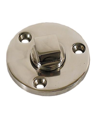 Whitecap 6351C Stainless Steel Garboard Drain Plug - 2" Diameter x 1/2" IPT
