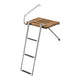 Whitecap 68902 Teak Swim Platform W/ 3 Step Ladder (W/Outboard Motors)