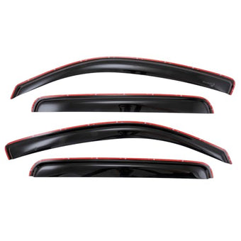 compare product TrailFX Raing Guards Fits 2005-2015 Toyota Tacoma Double Cab 4-PC Low Profile in-Channel Smoke Window Vents Acrylic Rainguards Snap-in Installation Rain Guards TrailFX 4056IC