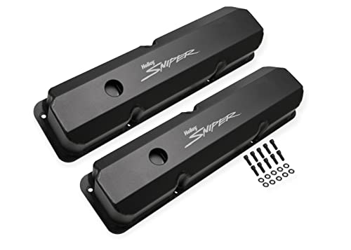 Holley 890001B Aluminum Valve Cover Set