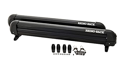 Rhino-Rack 27" Multi-Purpose Carrier for Skis, Snowboards, Fishing Rods, Skateboards, Wakeboards, Water Skis & More, Universal Mounting, Easy to Use, Locking, Lightweight & Heavy Duty for All Vehicles