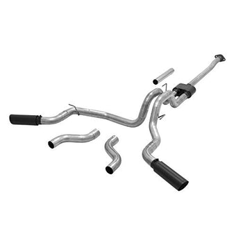 compare product Flowmaster 817726 Outlaw Cat-Back Exhaust Kit 3 Inch Stainless Steel 4 Inch Black Ceramic Coat Stainless Tips Compatible with 2015-2020 Ford F-150 2.7L 3.5L 5.0L except Standard Cab Short Bed & Raptor