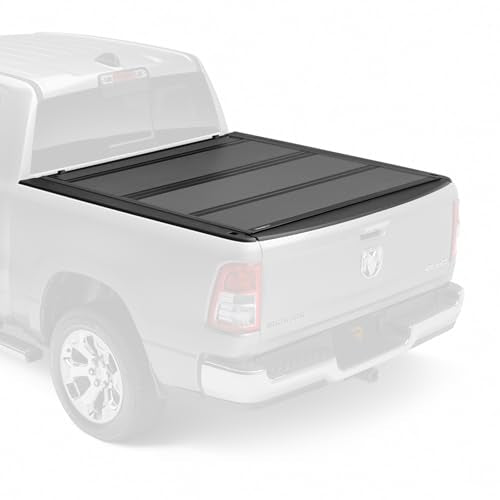 RealTruck BAK BAKFlip MX4 Hard Folding Truck Bed Tonneau Cover | 448227 | Fits 2019-2026 Dodge Ram 1500, Does Not Fit w/Multi-Function (Split) Tailgate 5' 7" Bed (67.4")