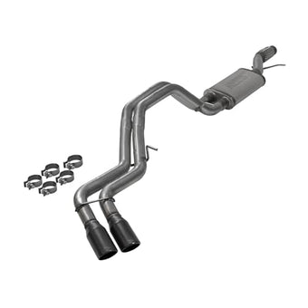 compare product Flowmaster 717986 FlowFX Cat-Back Exhaust Kit 3 to Dual 2.5 Inch Same Side Exit 409 Stainless Steel 3.5 Inch Black Ceramic Coated Tips Compatible with 2015-2020 Chevy Tahoe GMC Yukon 5.3L 2/4WD