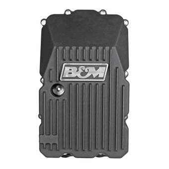 compare product B&M 70393 Hi-Tek Deep Transmission Oil Pan - Black anodized Finish - Each