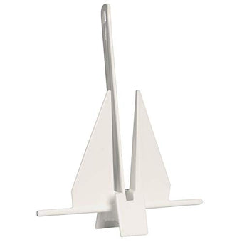 compare product Greenfield Slip-Ring Mechanical Fluke Anchors PVC Coated (Color: PVC Coated White, Option: 5 lb.)