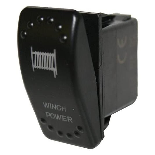 Bulldog Winch 20262- Winch Power Rocker Switch - On/Off 5-Pin-Red