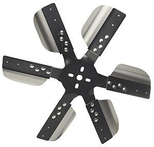 Derale Cooling Products 17017 17" Hd Stnless Steel Flex Fan (black Hub)