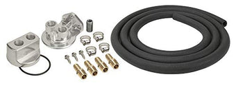 compare product Derale Remote Oil Filter, Single Filter, 3/4-16 in Thread Adapter, 10 ft Hose, 3/4-16 in Thread Housing, Fittings/Hardware, Universal, Kit