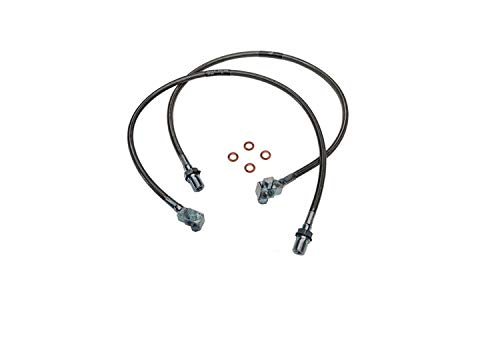 RealTruck SUPERLIFT SUSPENSION Brake Hose Kit for Suburban/Blazer/GM Pickup | Front Bullet Proof Pair of Brake Hoses | 91345 | Fits 1971-1978 GM Pickup / Blazer / Suburbanwith 8-12" Lift Kit