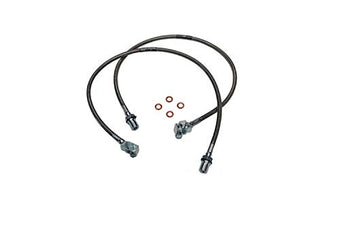 compare product RealTruck SUPERLIFT SUSPENSION Brake Hose Kit for Suburban/Blazer/GM Pickup | Front Bullet Proof Pair of Brake Hoses | 91345 | Fits 1971-1978 GM Pickup / Blazer / Suburbanwith 8-12