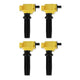 ACCEL 140670-4 SuperCoil Ignition Coil - Yellow - 4-Pack