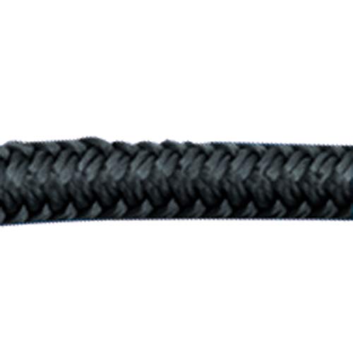Sea-Dog 302110025BK-1 Double Braided Nylon Dock Line, 3/8" x 25' / Black