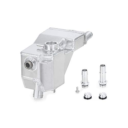 Mishimoto MMRT-F2D-11SN Aluminum Secondary Degas Tank, Compatible With 2011+ Ford 6.7L Powerstroke, Natural