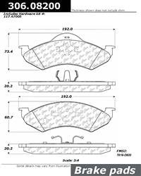 compare product StopTech 306.08200 Brake Pad