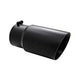 MBRP T5074BLK 6" O.D. Dual Wall Angled Exhaust Tip (Black Coated)
