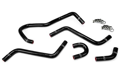 HPS 57-1345-BLK Black Silicone Radiator Coolant Hose Kit