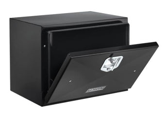 compare product Tool Box UNDERBODY 1 Drop Door Powder Coated Black Steel 48 INCH Length X 18 INCH Width