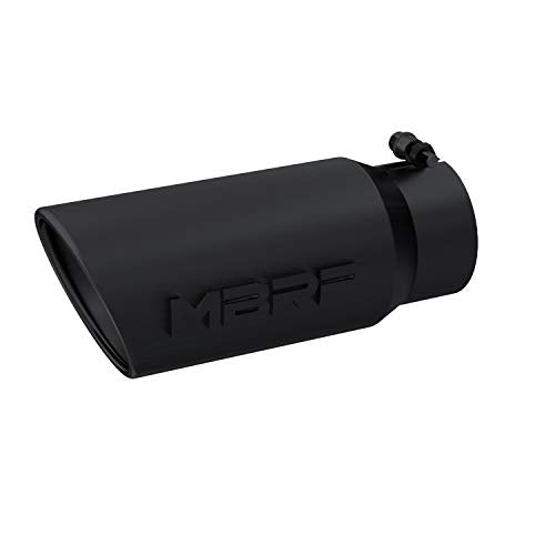 MBRP T5051BLK 5" O.D. Angled Rolled End Exhaust Tip (Black Coated)
