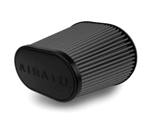 Airaid 722-479 Universal Clamp-On Air Filter: Oval Tapered; 6 in (152 mm) Flange ID; 7 in (178 mm) Height; 9 in x 7.25 in (229 mm x 184 mm) Base; 6.25 in x 3.75 in (159 mm x95 mm) Top