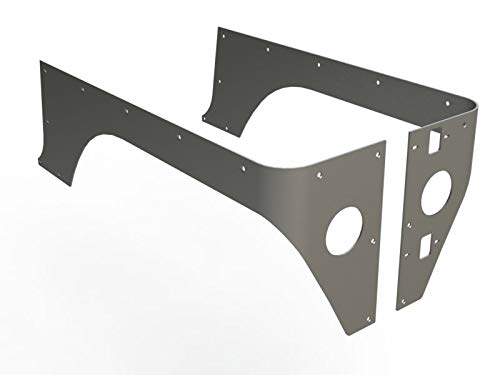 Motobilt Competition Cut Corner Guards Bare Steel Pair. FITS Jeep TJ Models