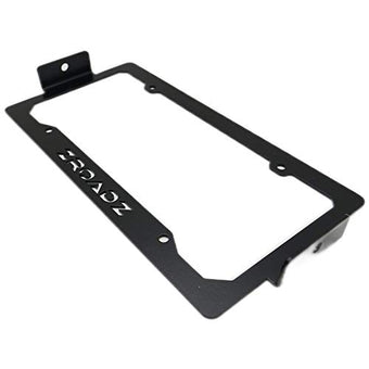 compare product ZROADZ Universal LED License Plate Frame Bracket ONLY- Black Mild Steel - Bolt-on No Drilling Required - Mounts (2) 3 Inch ZROADZ or Similar Style LED Pod Lights PN#Z310005