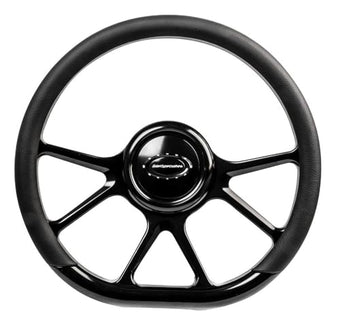 compare product Billet Specialties BLK29475 D-Shaped 14 in. Steering Wheel Prism Billet Aluminum