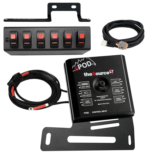 SourceLT w/Red LED Switch Panel for JK 2009-2018