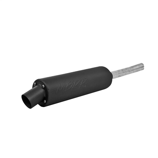 MBRP Straight Core Slip-On Exhaust Made of Black-Coated Aluminized Steel | Fits Kawasaki KFL 250 Bayou 2003-2010 | Better Sound Range, Quietest Profile, Noise Restriction Zone Friendly | AT-7203