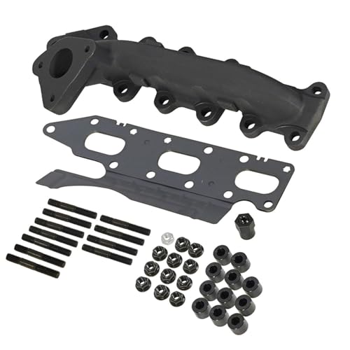 BD DIESEL 1043003 Exhaust Manifold; Left; Driver Side; Incl. Manifold/Cross Over Tube/Egr Port; High Temp Black Coated;