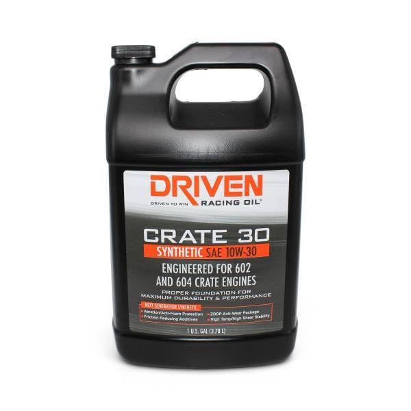 Driven Racing OilDriven Motor Oil, Crate 30, 10W30, Synthetic, 1 gal Jug, Each