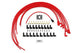ACCEL 4041R SuperStock 4000 8mm Spark Plug Wire Set, 90° Boots, Red