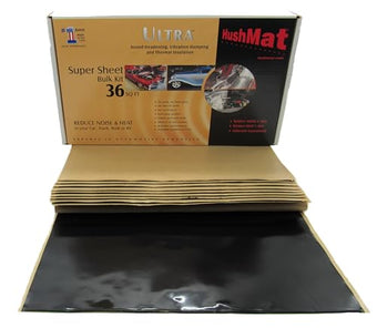 compare product HushMat Super Bulk Kit – Sound Deadening & Thermal Insulation (36 Sq Ft, Black Foil)