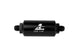 Aeromotive 12375 In-Line Filter (- AN-08 size Male - 10 Micron Microglass Element - Bright-Dip Black)