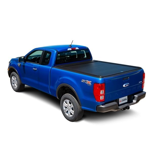 Manual Retractable Lockable Using Tailgate Handle Lock Black Matte Aluminum