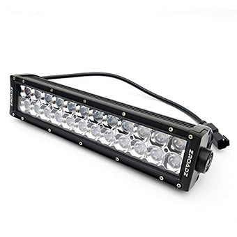 compare product 2017-2019 Ford Super Duty Front Bumper Center LED Kit with (1) 12 Inch LED Straight Double Row Light Bar - PN #Z325471-KIT