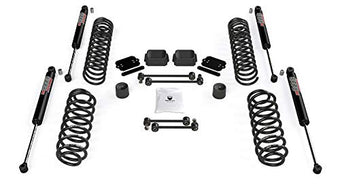 compare product TeraFlex - 1354250 JL 4dr: 2.5” Coil Spring Base Lift Kit & 9550 VSS Twin-Tube Shocks