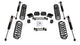 TeraFlex - 1354250 JL 4dr: 2.5” Coil Spring Base Lift Kit & 9550 VSS Twin-Tube Shocks