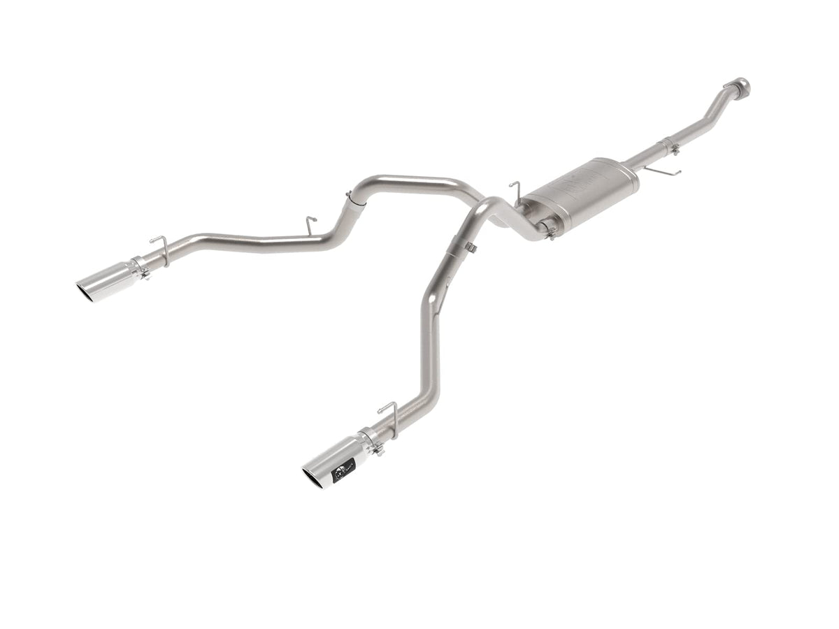 aFe POWER 49-33127-P Vulcan Series 3 IN 304 Stainless Steel Cat-Back Exhaust System w/Polished Tips, fits Ford F-150 2021 V6-2.7L/3.5L (tt)/V8-5.0L