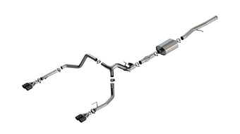 compare product Borla 2024 Chevy Silverado 1500 6.2L V8 ATAK Catback Exhaust w/ Simulator - CF Black Anodized